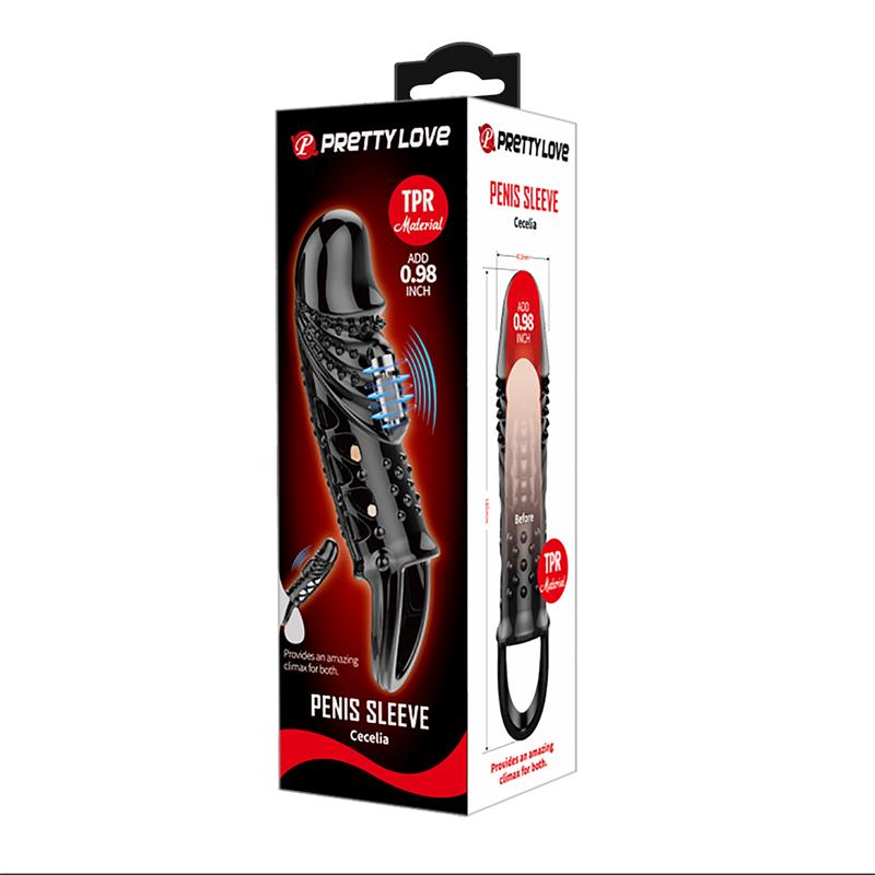 Funda para el Pene con vibracón Negro - Imagen 9