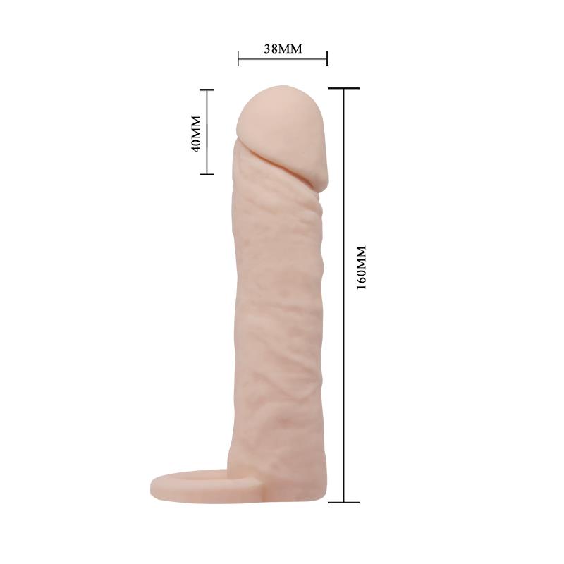 Funda para el Pene Realista Medium Color Natural - Imagen 7