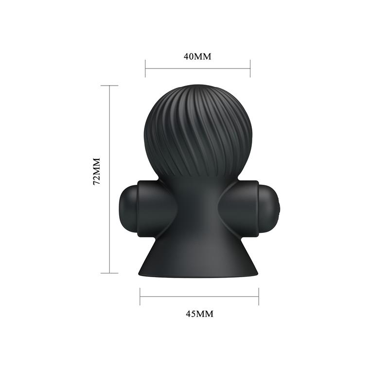 Funda para los Pezones con Vibración Negro - Imagen 6