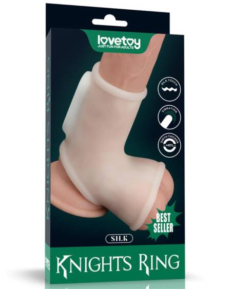 Funda Pene y Testículos con Vibración Silk Knights