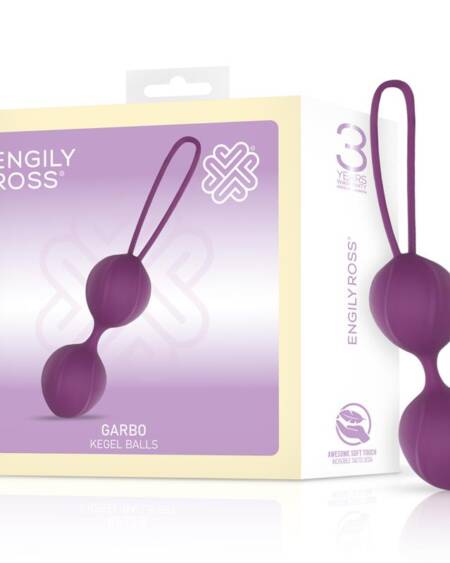 Garbo Bola Doble Kegel Silicona Púrpura