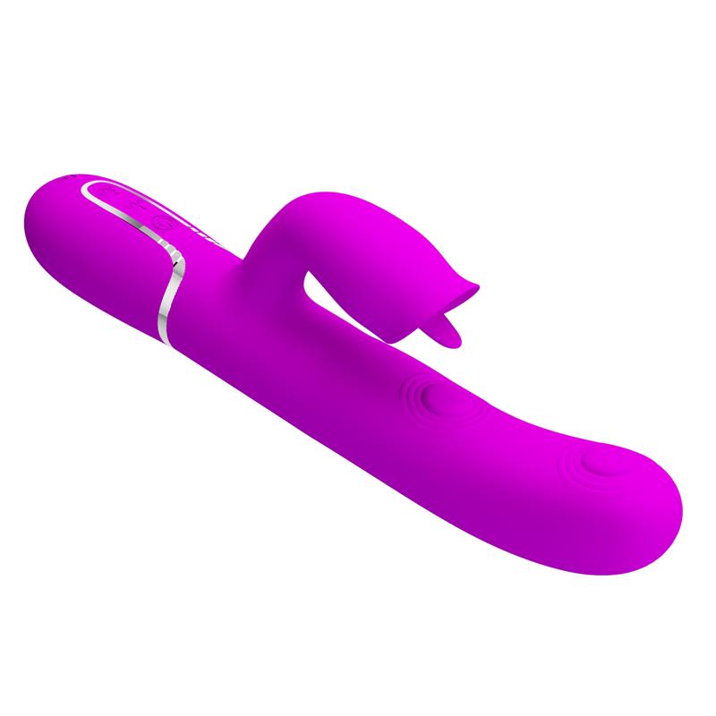 Gigi Vibrador con Licking y Thumping Fucsia - Imagen 4