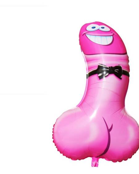 Globo de Poliamida Pene Rosa 90 cm