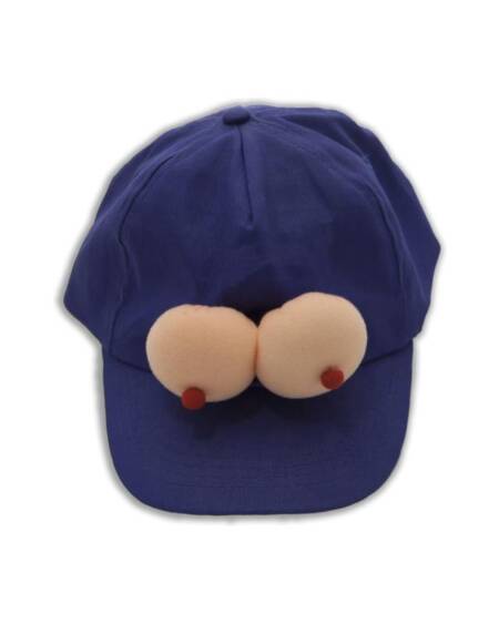 Gorra Azul con Tetas