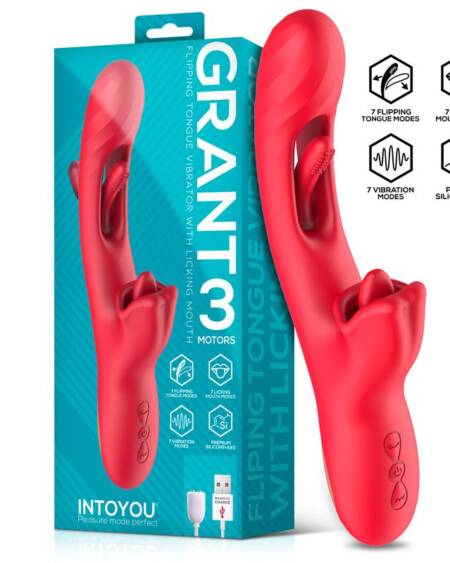 Grant Vibrador con Flipping y Lengua Licking 360º