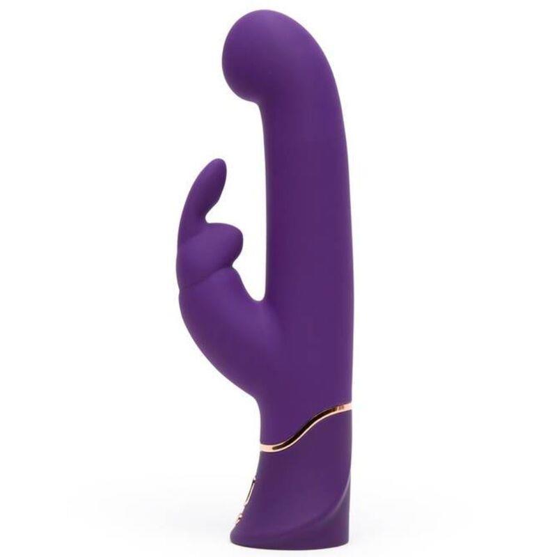 Greedy Girl Vibrador con Movimiento Estimulador punto G y Rabbit Púrpura - Imagen 3