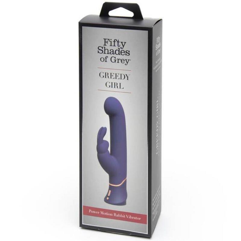 Greedy Girl Vibrador con Movimiento Estimulador punto G y Rabbit Púrpura - Imagen 4