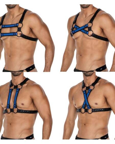 H4RNESS06 Arnés de Pecho 4WAY Azul Talla Única