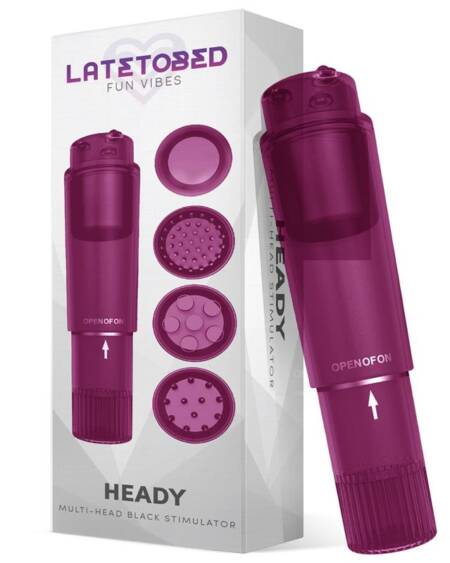 Heady Estimulador con 4 Cabezales Púrpura