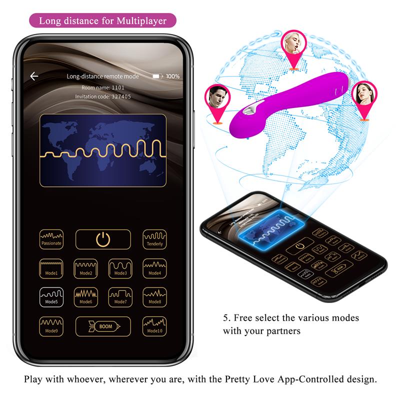Hector Vibrador con Electroshock y App Rosa - Imagen 15