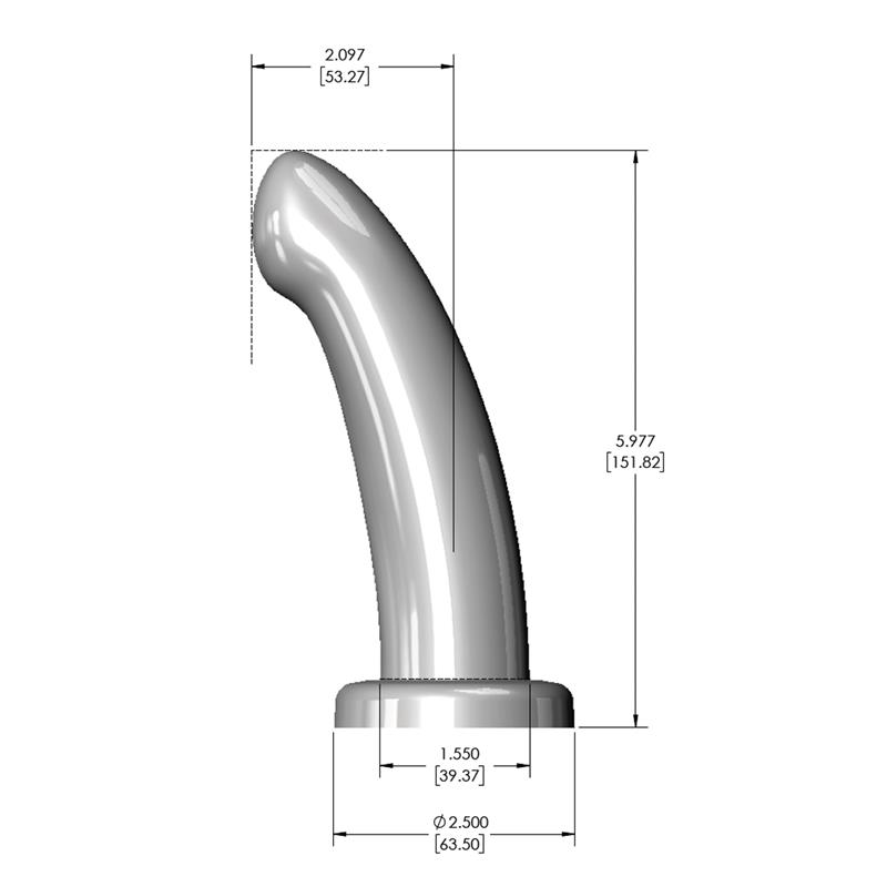 Herspot Dildo Golden Rose Talla Mediana - Imagen 6