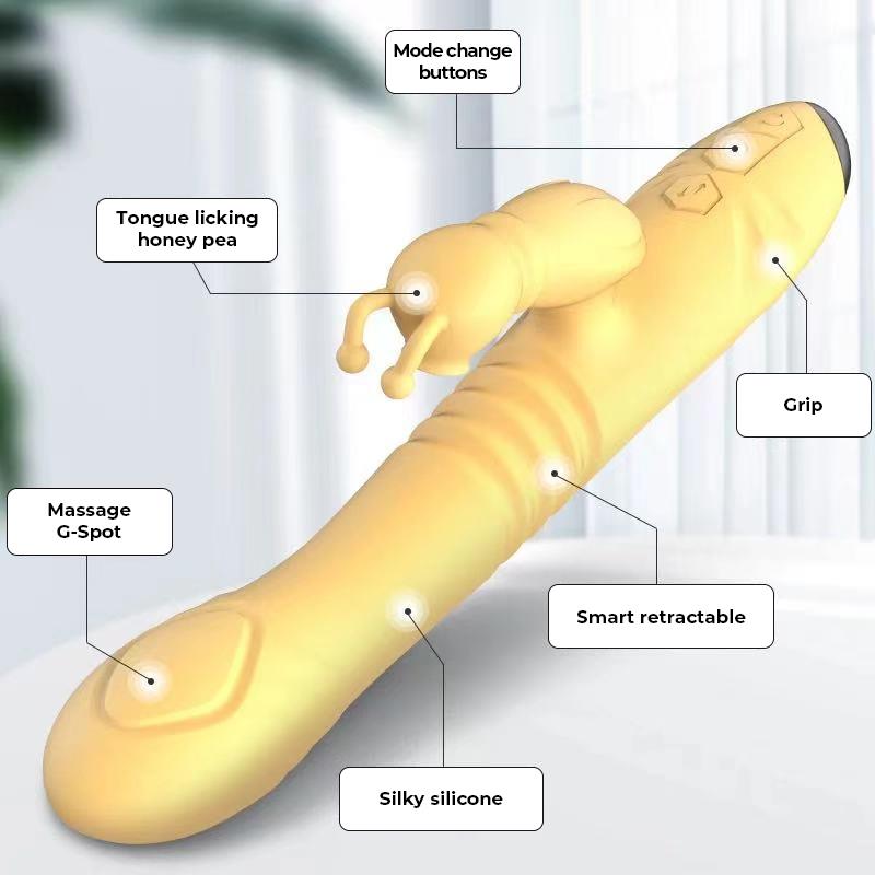 Honeybee Vibrador con Thrusting y Pulsación - Imagen 11