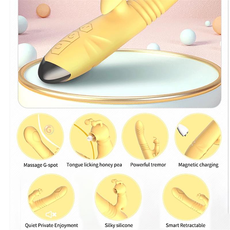Honeybee Vibrador con Thrusting y Pulsación - Imagen 9