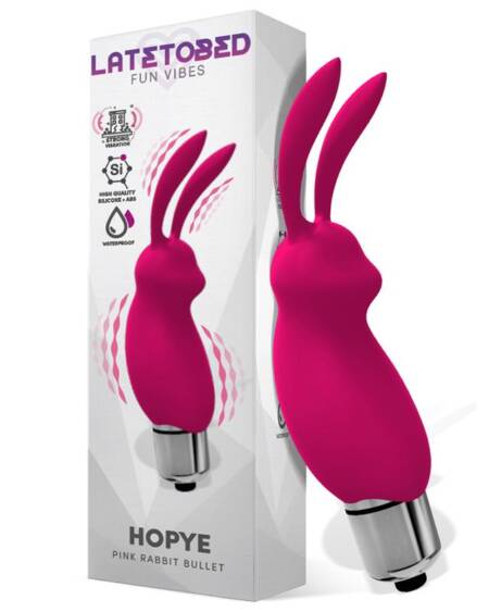Hopye Bala Vibradora Conejito Silicona Rosa