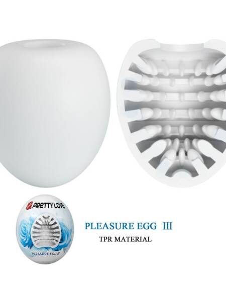 Huevo Masturbador Pleasure Egg III Blanco