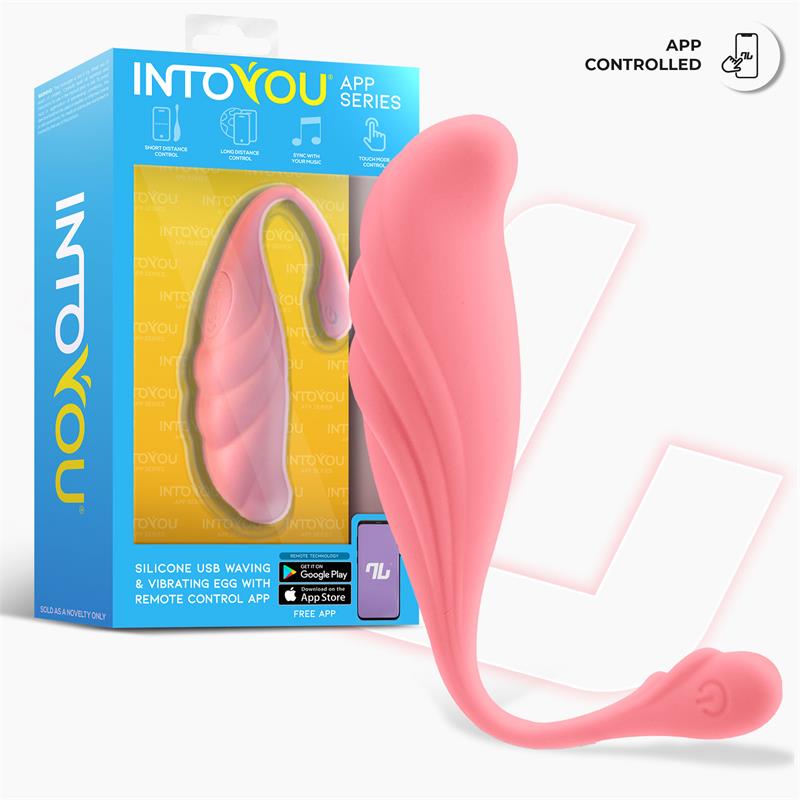 Huevo Vibrador con Movimiento Waving con APP USB - Imagen 2