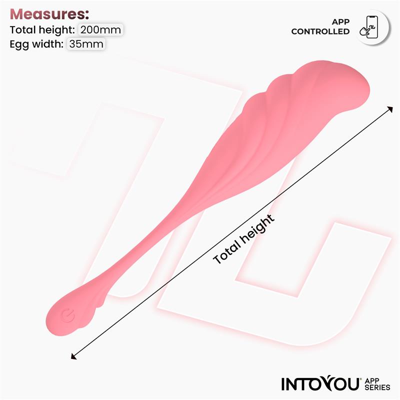 Huevo Vibrador con Movimiento Waving con APP USB - Imagen 9