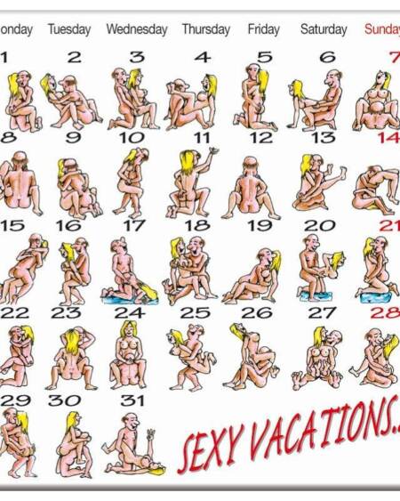 Imán de Calendario Kamasutra
