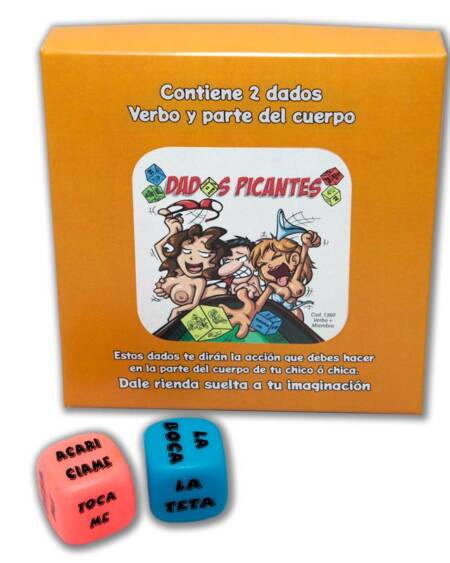 Juego 2 Dados Fluorescentes Acción y Parte del Cuerpo