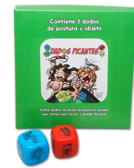 Juego 2 Dados Fluorescentes Postura y Objeto