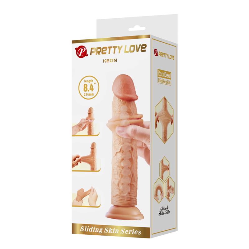 Keon Dildo con Piel Deslizante-Retractil 21 cm - Imagen 6