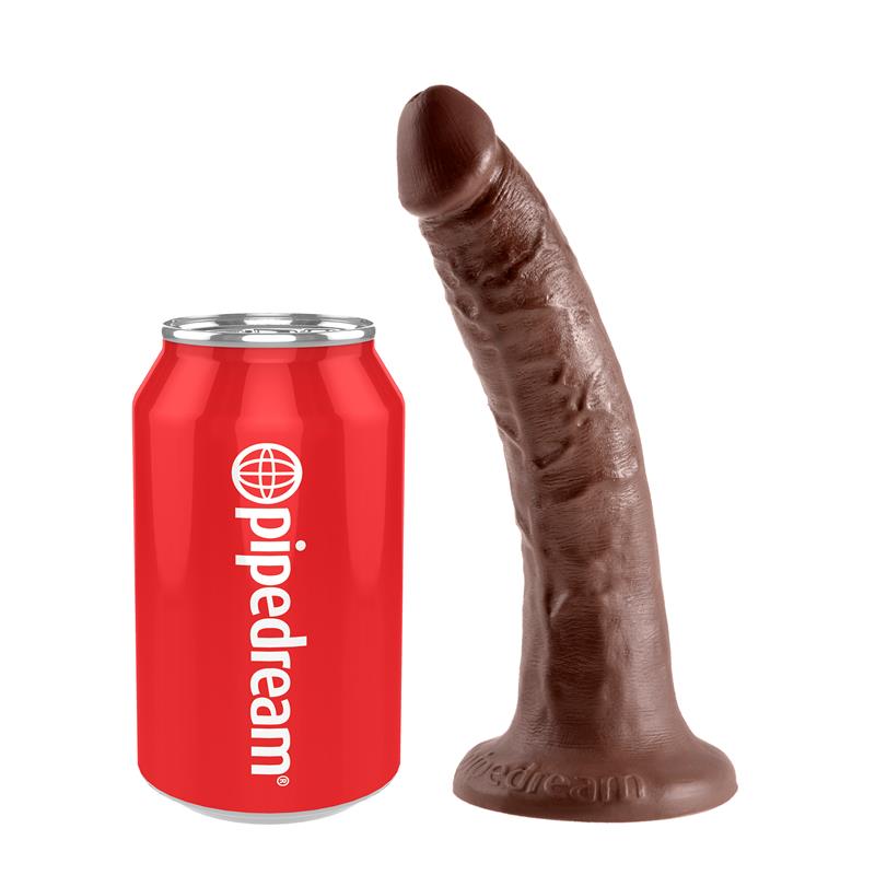 King Cock Pene de 17,78 cm - Color Marrón - Imagen 3