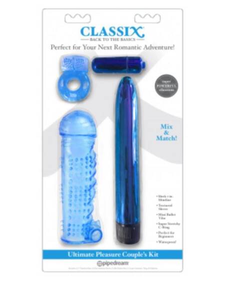 Kit para Parejas Ultimate Pleasure Azul