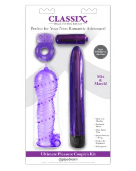 Kit para Parejas Ultimate Pleasure Purpura