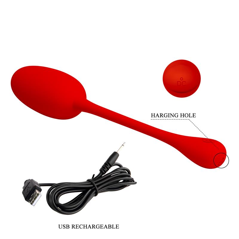 Knucker Huevo Vibrador Rojo - Imagen 9