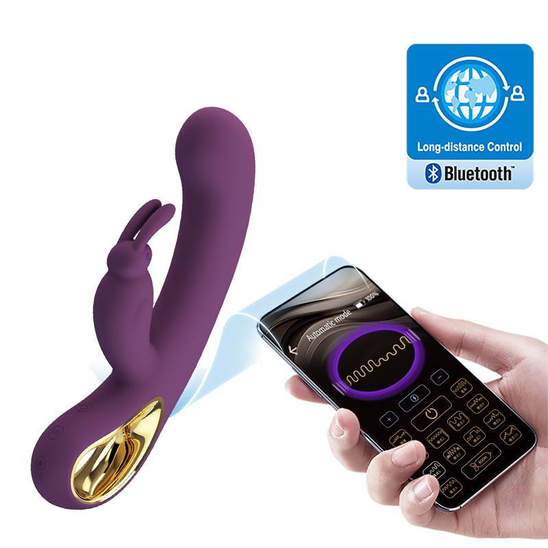 Liam Vibrador Punto G Silicona  con APP Morado - Imagen 6