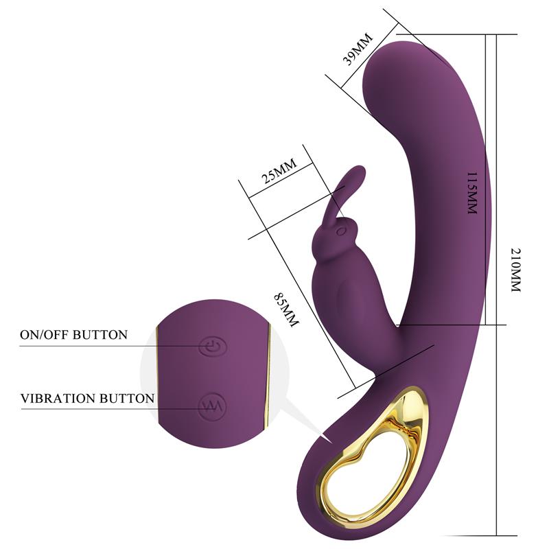 Liam Vibrador Punto G Silicona  con APP Morado - Imagen 7