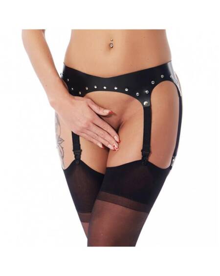 Liguero de Cuero Ajustable con Remaches