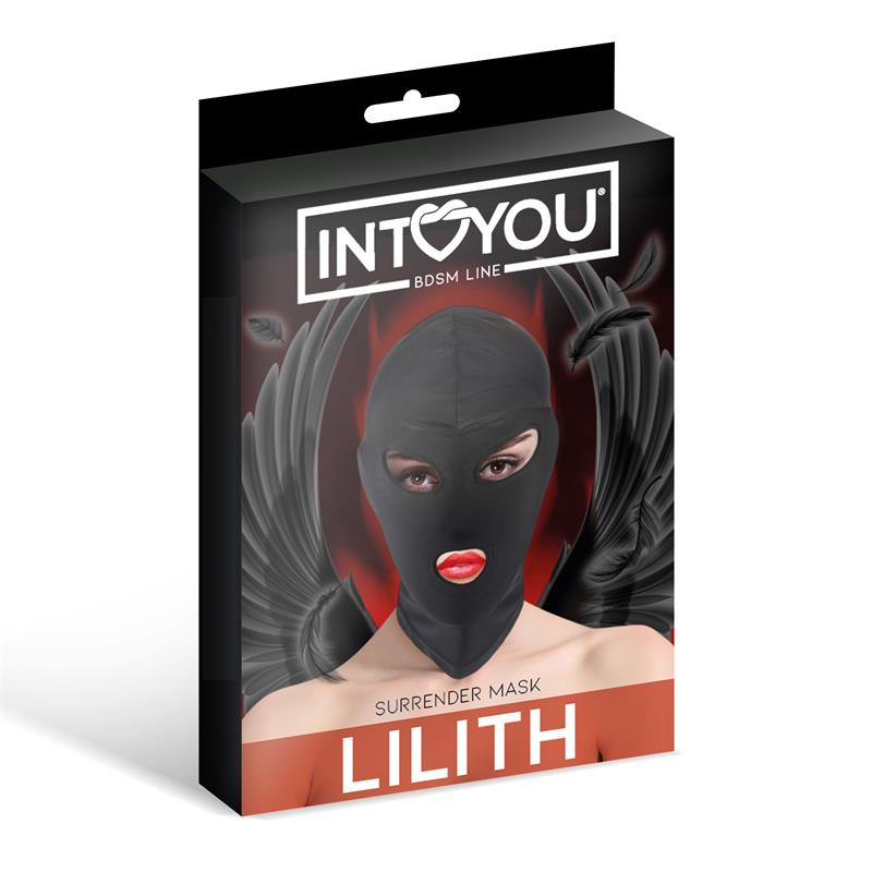 Lilith Máscara de Incógnito Abertura en la Boca y Ojos Color Negro - Imagen 2