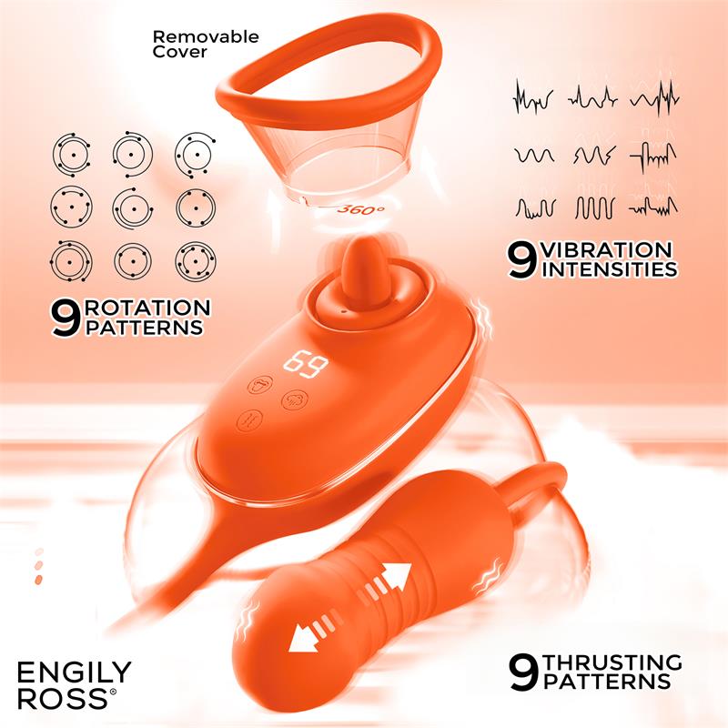 Lizer Pro Estimulador con Lengua Oscilante, Bomba de Vacio y Huevo con Up and Down - Imagen 6