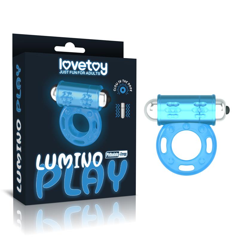 Lumino Play Anillo Vibrador Luz Azul - Imagen 7