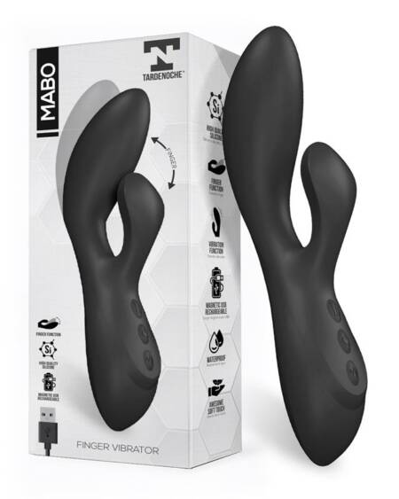 Mabo Vibrador Punto G Movimiento Finger Silicona Unibody