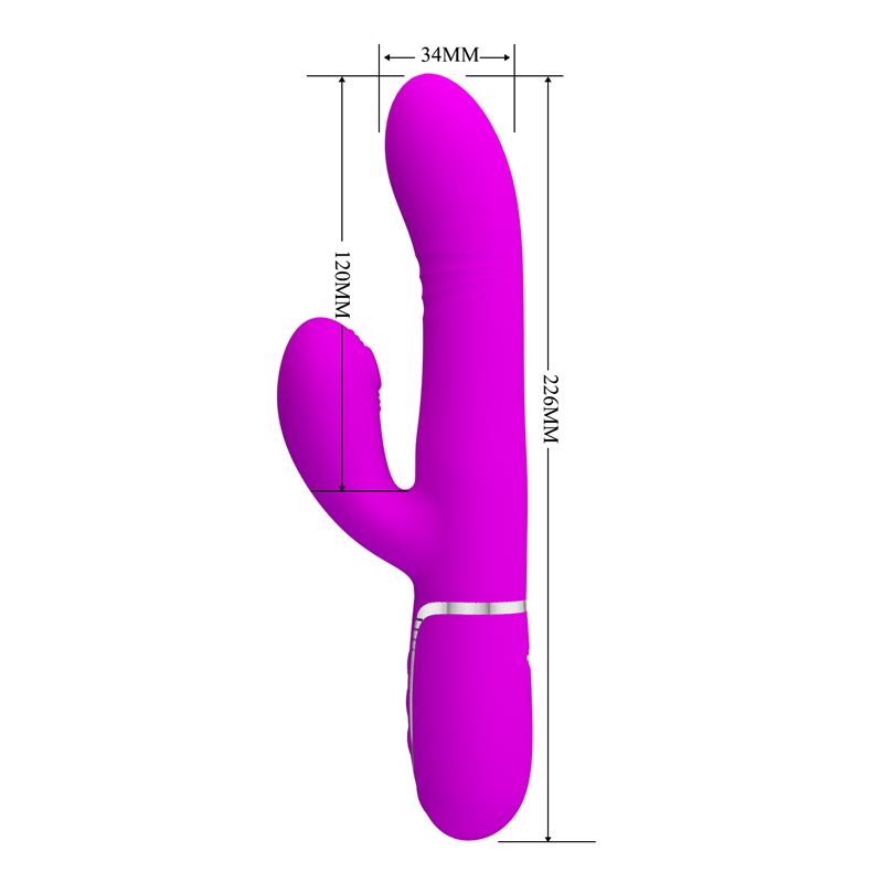 Mariana Vibrador 4en1 Silicona Fucsia - Imagen 8