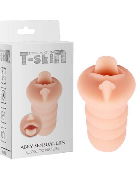 Masturbador Abby Sensual T-Skin 15 cm Natural
