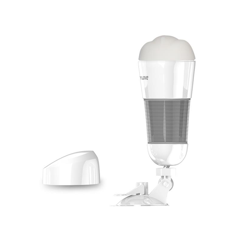 Masturbador con Vibración Hedy Blanco Vagina - Imagen 3