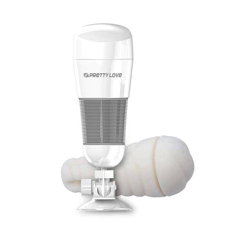 Masturbador con Vibración Hedy Blanco Vagina - Imagen 4