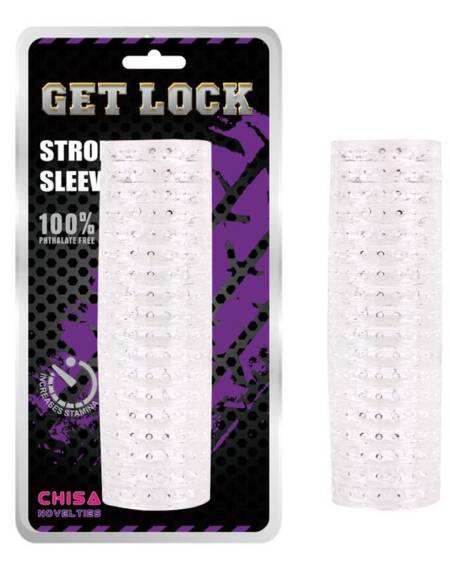 Masturbador Get Lock 13.6 cm Transparente