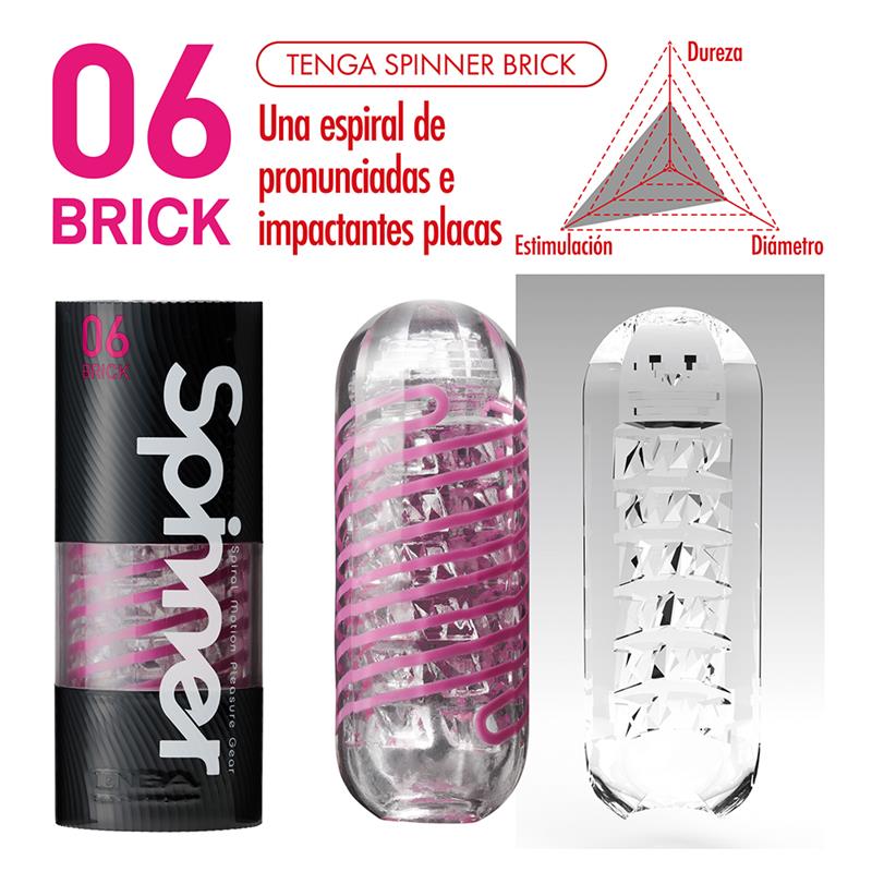 Masturbador Masculino Spinner 06 Brick - Imagen 2