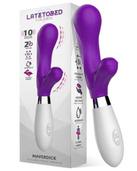 Maverdick Vibrador Silicona Púrpura