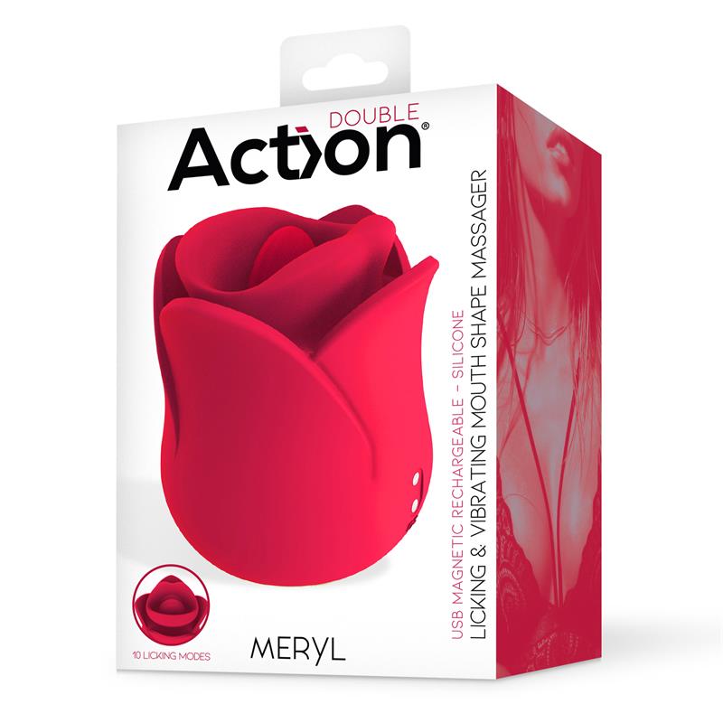 Meryl Estimulador Vibrador de Rosa con Lengua 2 Motores - Imagen 7