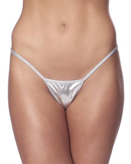 Micro Tanga Plateado Talla Unica