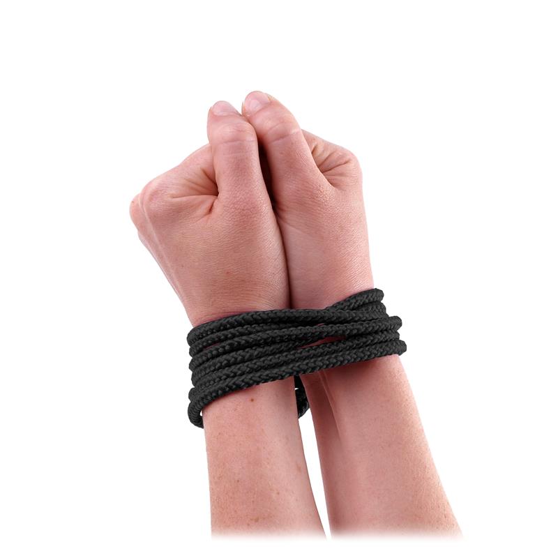 Mini Cuerda de Seda Negro - Imagen 2