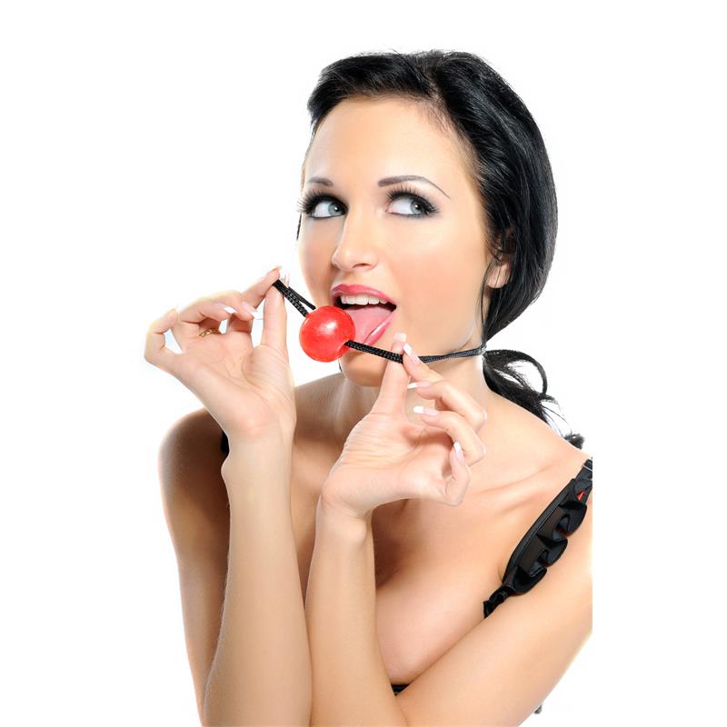 Mordaza de Bola sabor Caramelo de Cereza