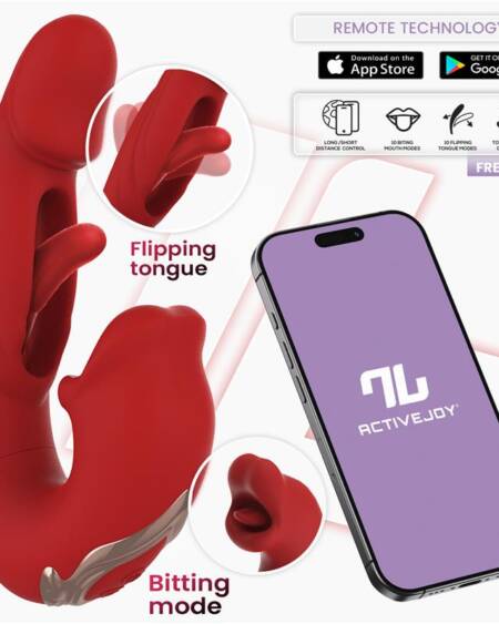 Mouty Vibrador Función Mordisqueo y Flipping con App