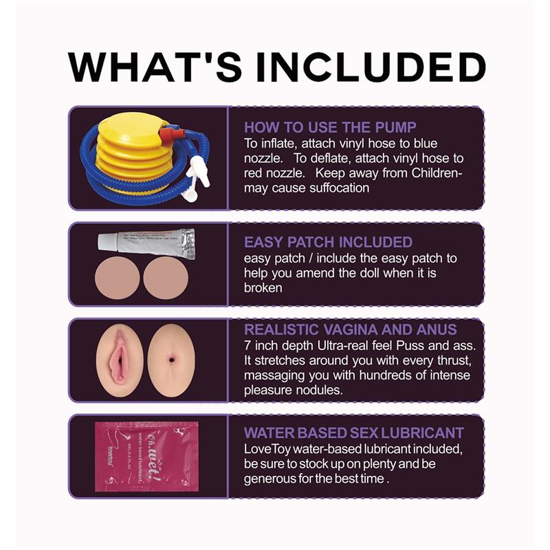 Muñeca Inflable Boobie Super Love Doll - Imagen 6