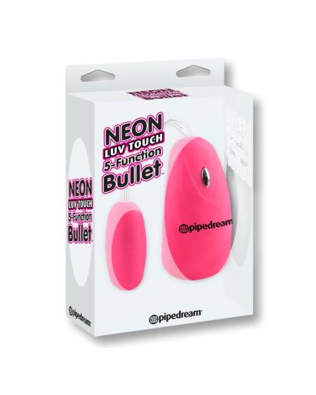 Neon Balla Vibradora 5 Funciones Luv Touch Rosa